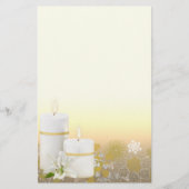 Lily Candle Stationery Briefpapier (Voorkant)