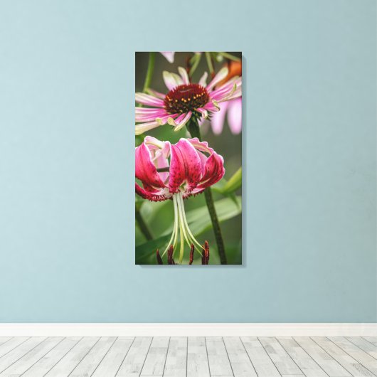 Lily canvas afdruk (Insitu (Houten vloer))