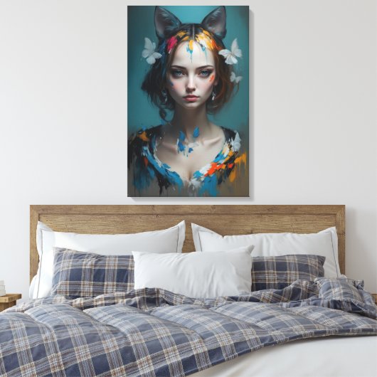 Lily Canvas Afdruk (Insitu (Slaapkamer))