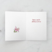 Lily Care Giver Appreciation Kaart (Binnen)