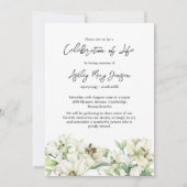 Lily Celebration of Life Photo Funeral Kaart (Achterkant)