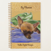 Lily Chihuahua Monthly en Weekly Planner (Voorkant)