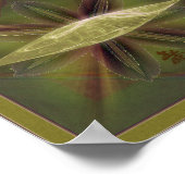 Lily Cocoon Nest Abstracte Art Poster (Hoek)