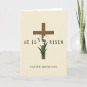 Lily Cross Easter Card Kaart (Voorkant)
