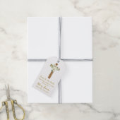 Lily Cross Memorial Funeral Zaadpakket Cadeaulabel (Met Touw)