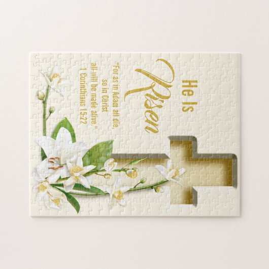 Lily Cross-Personalized Scriptversie Verse Legpuzzel (Horizontaal)