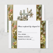 Lily Cross RSVP Kaartje (Voorkant / Achterkant)