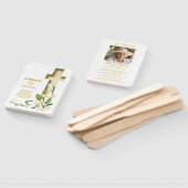 Lily Cross Scripts Memorial Hand Fan Handwaaier (Niet-gemonteerd)