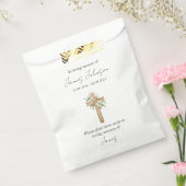 Lily & Cross Seed Memorial begrafenis Bedankzakje (Gezegeld)