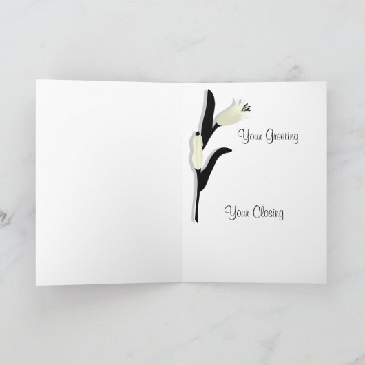 Lily Dank je Wenskaart Bedankkaart (Binnen)