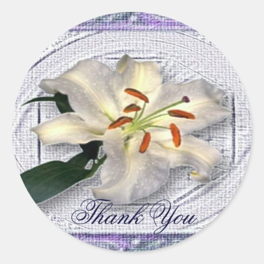 Lily dank u Sticker (Voorkant)