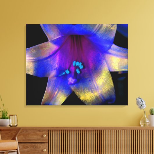 Lily Digitaal Verbeterde Kabeljauw Canvas Afdruk (Insitu (Woonkamer))