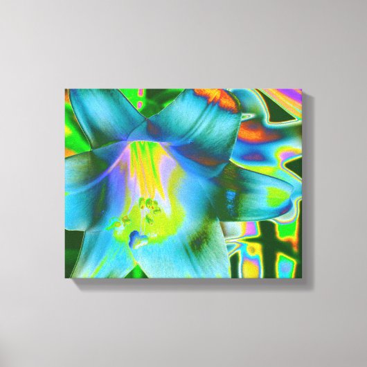 Lily Digitaal Verbeterde schroot van Canvas Afdruk (Voorkant)