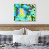 Lily Digitaal Verbeterde schroot van Canvas Afdruk (Insitu (Slaapkamer))