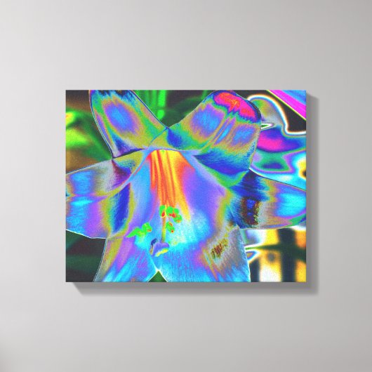 Lily Digitaal Verbeterde schroot van Canvas Afdruk (Voorkant)