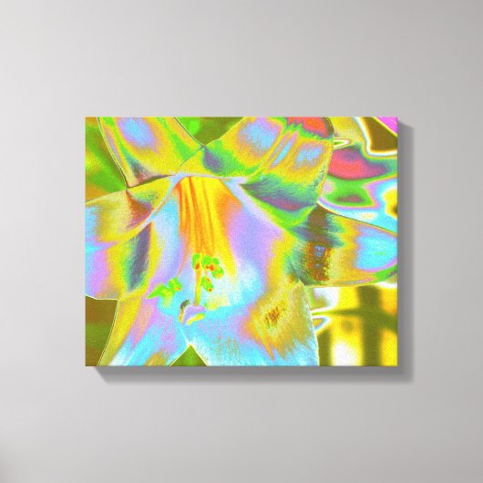 Lily Digitaal Verbeterde schroot van Canvas Afdruk (Voorkant)
