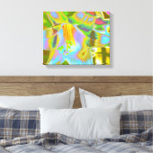 Lily Digitaal Verbeterde schroot van Canvas Afdruk (Insitu (Slaapkamer))