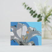 Lily digitale kunstkaart briefkaart (Staand voorkant)