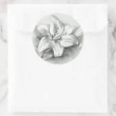 Lily Drawing Ronde Sticker (Tas)