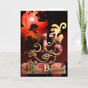 Lily Dream flower Happy Birthday natuur Kaart