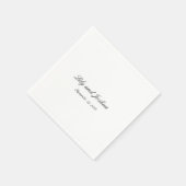 Lily eenvoudige klassieke elegante bruiloft servet (Hoek)