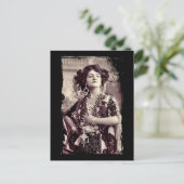 Lily Elsie als de Merry weduwe Briefkaart (Staand voorkant)