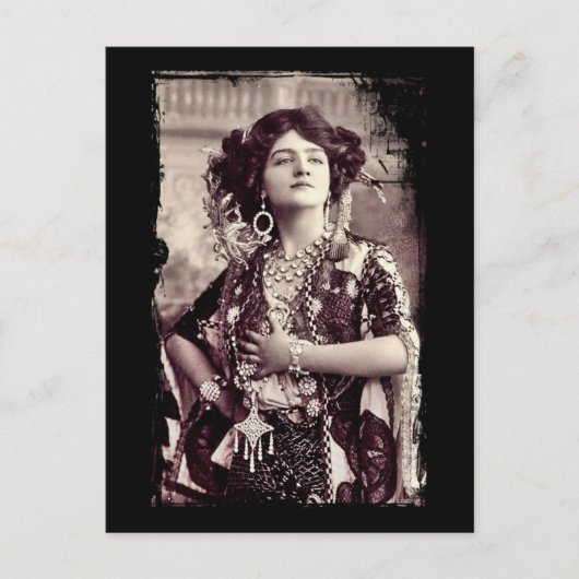 Lily Elsie als de Merry weduwe Briefkaart (Voorkant)