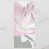 Lily- en Bud Wedding-menu Menu (Achterkant)