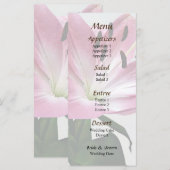 Lily- en Bud Wedding-menu Menu (Voorkant / Achterkant)