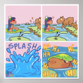 Lily en Capybara stripverhaal Poster (Voorkant)
