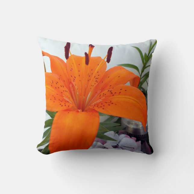 LIly en Daffodil Sierkussen (Voorkant)