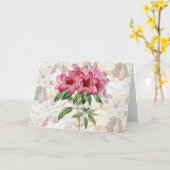 Lily en Dove Pattern op Pattern Art Note Kaart (Gele Bloem)