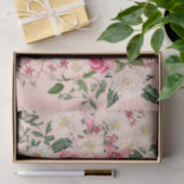 Lily en Peony Pink Garden Vertical Bouquet Pink Tissuepapier (Geschenk)