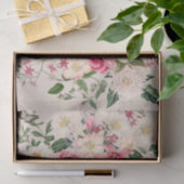 Lily en Peony Pink Garden Vertical Bouquet Taupe Tissuepapier (Geschenk)