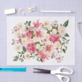 Lily en Peony Pink Garden Vertical Bouquet Tissuepapier (Craft)