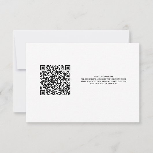 Lily en Plum bruiloft dank je kaart (Achterkant)