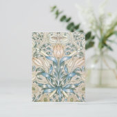 Lily en Pomegranate  Floral Art Design Briefkaart (Staand voorkant)