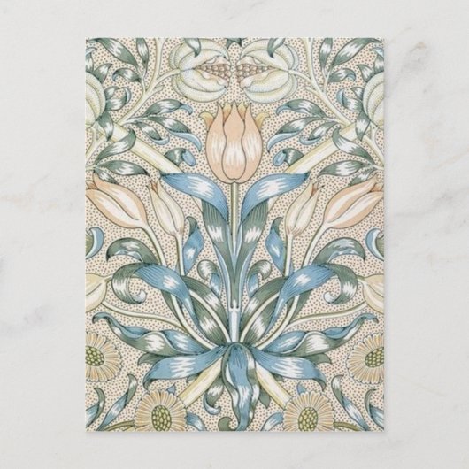 Lily en Pomegranate  Floral Art Design Briefkaart (Voorkant)