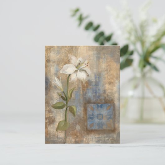 Lily en Tegel Briefkaart (Staand voorkant)