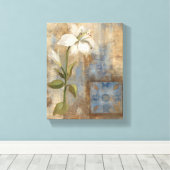 Lily en Tegel Canvas Afdruk (Insitu (Houten vloer))
