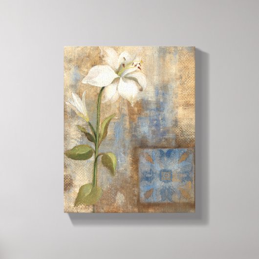 Lily en Tegel Canvas Afdruk (Voorkant)