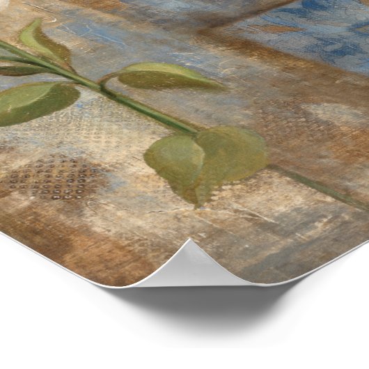 Lily en Tegel Poster (Hoek)