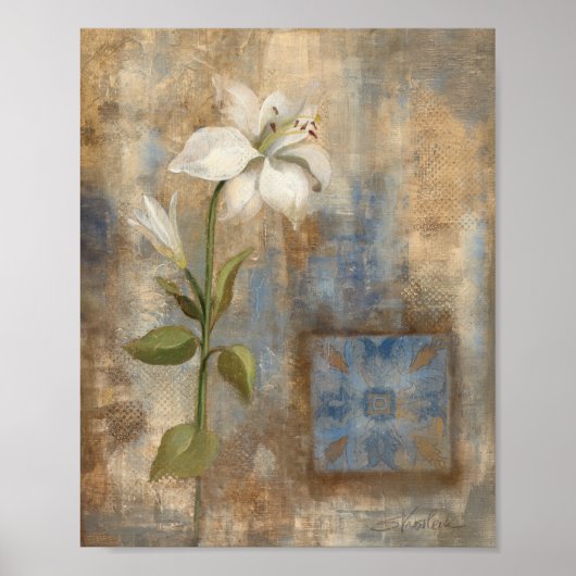 Lily en Tegel Poster (Voorkant)