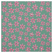 Lily Eyeball Green Fabric Stof (Swatch)