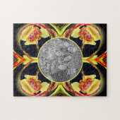 Lily Floral Abstract Lijst Creëer Uw eigen foto Legpuzzel (Horizontaal)