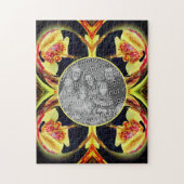 Lily Floral Abstract Lijst Creëer Uw eigen foto Legpuzzel (Verticaal)