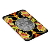 Lily Floral Abstract Lijst Creëer Uw eigen foto Magneet (Rechterzijde)