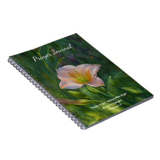 Lily Flower Art Prayer Journal Notitieboek (Rechterzijde)