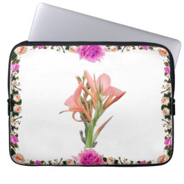 Lily Flower Botanical Art Laptop Sleeve