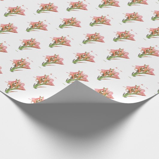 Lily Flower Cadeaupapier (Hoek)